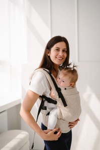 Nosidło KAVKA multi-age  PRO - Vanilla Braid cotton, bamboo, linien