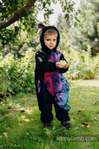 Pajacyk Misiowy LennyLamb rozm.80 - Czarny z chustą: Park Jurajski Nowa Era