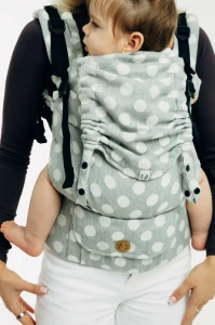 WYPOŻYCZALNIA - regulowane nosidło klamrowe Lenny UPGRADE PRO POLKA DOTS (56-104) (1)